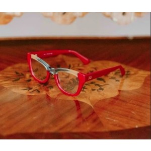 Óculos de Grau - Chris Guima CG 8190 C3 - Vermelho e Azul